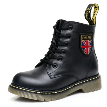 

Children's shoes girls Martin boots autumn and winter single boys boots new leather children's tube side zipper boots