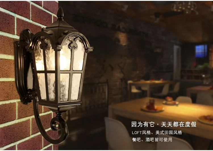 Европейский стиль открытый водонепроницаемый настенный светильник садовая вилла дверь открытый двор балкон wai qiang deng римские ретро лампы