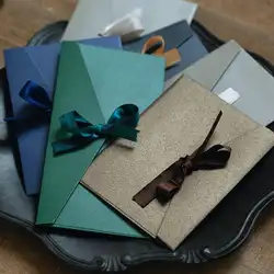 5 шт./лот Винтаж ленты жемчуг бумага конверты 12 цветов Kraft Конверт для свадьбы конверт для приглашения подарок