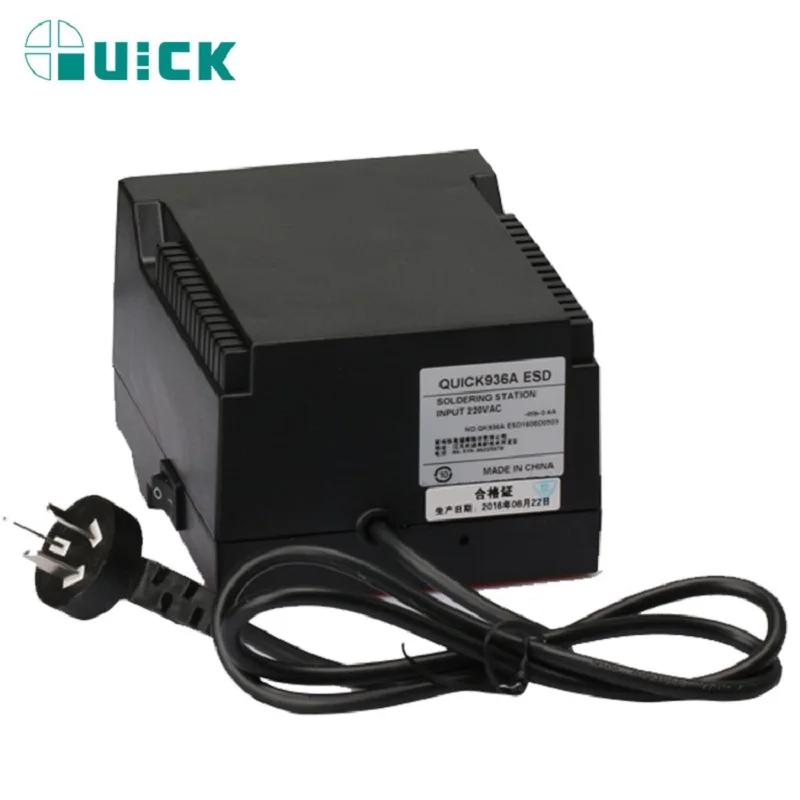 QUICK 936A 220V Constant Temperature Antistatic 60w Soldering Station Solder Iron SMD Rework | Инструменты