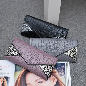 

Women's Fashion Alligator Smart Wallet Cute Student Trend Small Fashion PU Leather Purse 2020 Ladies Card Bag for Female ID Tape