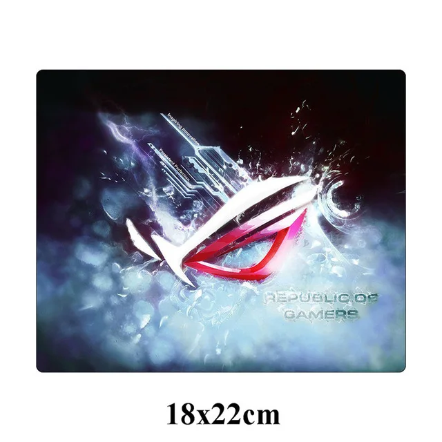 Розовый Республика геймеров игровой коврик для мыши DIY на заказ 18x22 см ASUS фиксирующий край Прочный Коврик для мыши мягкий геймерский Офисный Компьютерный коврик - Цвет: Розовый