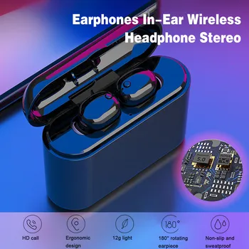 

BT5.0 Fashion Sports Big Battery HIFI Earphones Stereo Sound In-Ear Wireless Headphone Stereo Earbuds Sports Headset With Mic