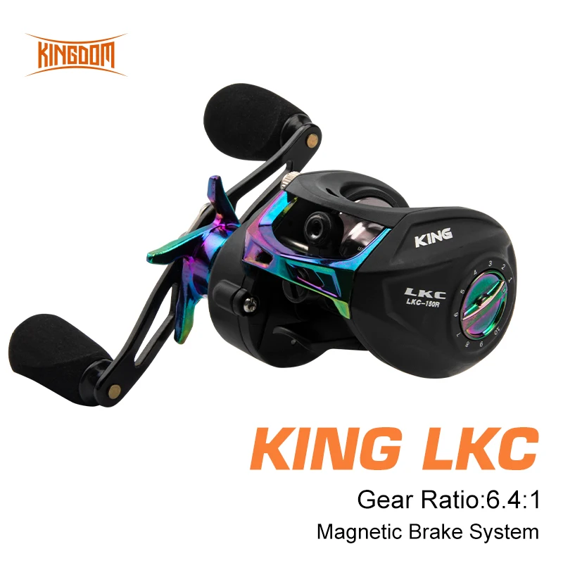 Kingdom LKC рыболовная приманка литая Магнитная Тормозная система катушка 10 + 1BB Max Drag | Рыболовные катушки -32961212049