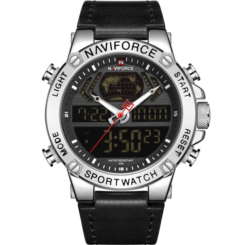 S B B Топ бренд NAVIFORCE роскошные мужские наручные часы водонепроницаемые повседневные часы для мужчин мужские спортивные часы кожаные кварцевые наручные часы Reloj Hombre - Цвет: S B B