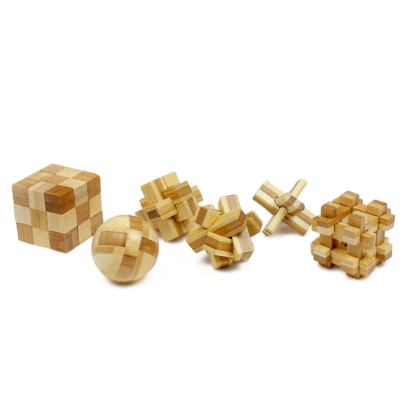 Bamboo развивающий Интеллектуальный узел разблокировка мяч головоломка детская игрушка подарок замок любан замок Рождество День рождения Kong Ming