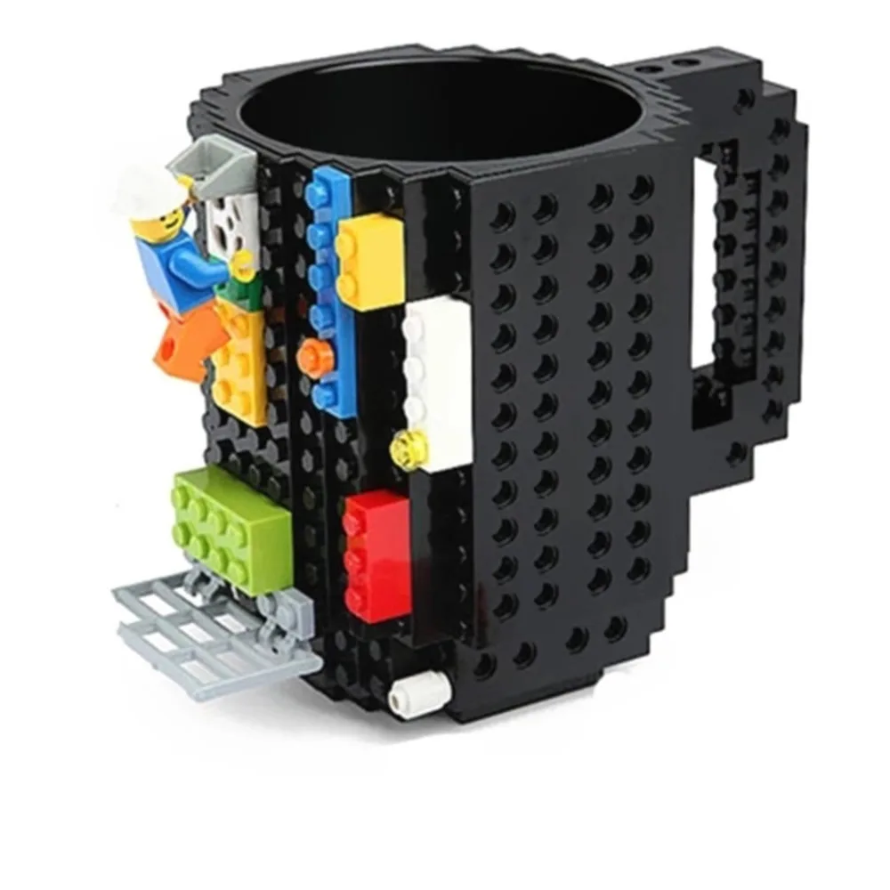 350ml DIY Block Milk Mug Coffee Cup Creative Build on Brick Puzzle Mug Drinking Water Holder 1 350ml DIY Block Milk Mug Coffee Cup Creative Build on Brick Puzzle Mug Drinking Water Holder 5