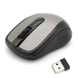 Ratos óticos sem fio do computador do rato de 2.4ghz com adaptador de usb mause para o portátil de pc
