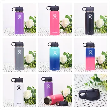 

Stainless Steel Water Bottle Hydro Flask Water Bottle Vacuum Insulated Wide Mouth Travel Portable Thermal Bottle 18oz/32oz