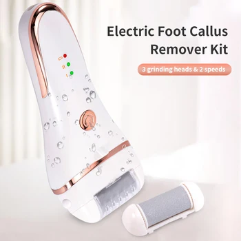 

Electric Pedicure Tools Foot Callus Remover Kit 3 Grinding Heads USB Rechargeable Foot File Hard Skin Remover Portable Foot Care