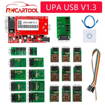 

OBD2 Diagnostic tool UPA USB V1.3 Main Unit ECU Chip Tunning UPA-USB with 1.3 eeprom adapter ECU programmer for HCS12XE PIC12