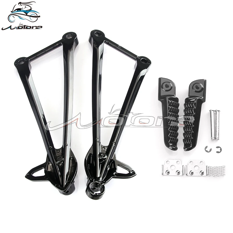 Rear footpegs Foot pegs Footrest Pedals Bracket For KAWASAKI ZX6R ZX 6R