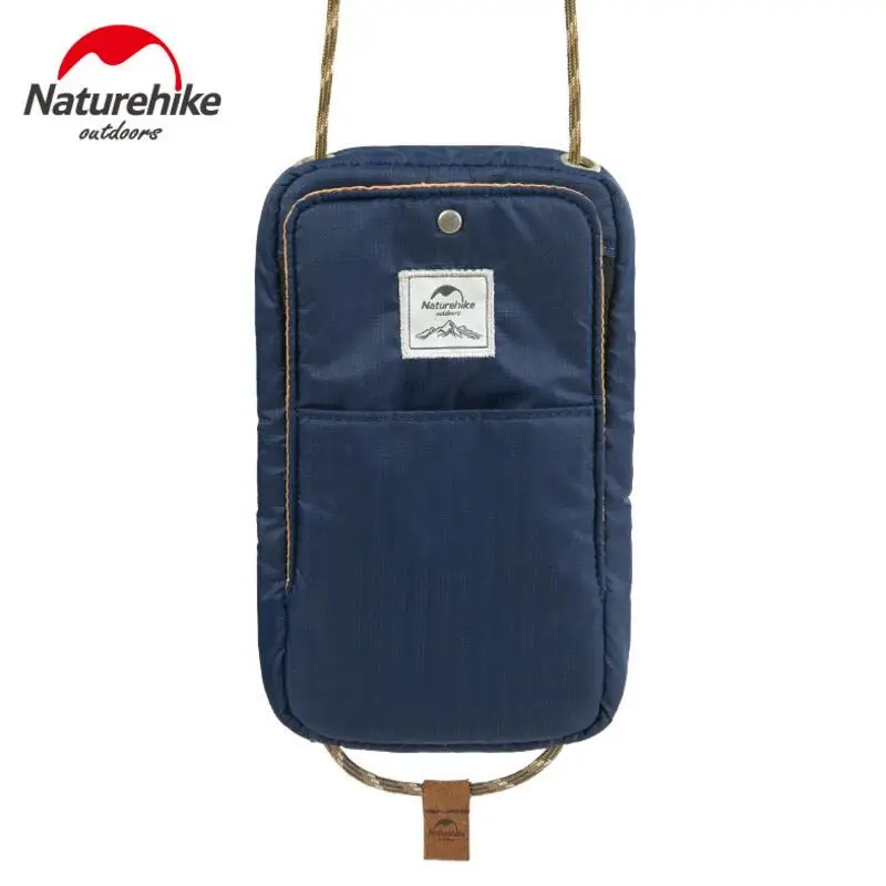 Dark Blue Naturehike наружная дорожная сумка для карт Наплечная Сумка для мобильного телефона мужской женский кошелек держатель для карт Портмоне легкий 73g - Цвет: Dark Blue
