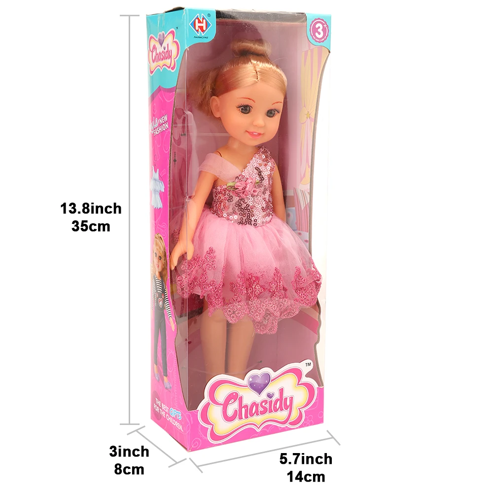 Fashion Beautiful 12'' Baby Doll Kids Toys For Girl Dolls Dress Accessory Shoes With window Box Best Birthday Gift DIY Present