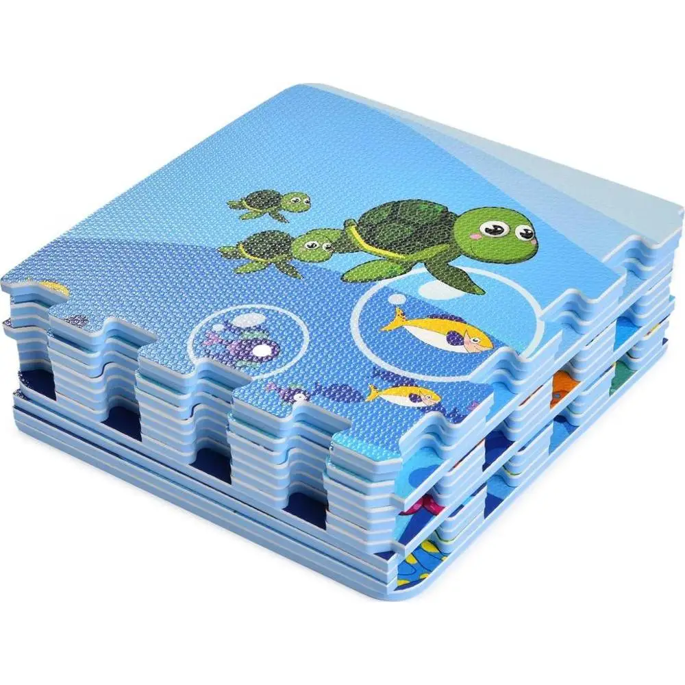 Коврик-пазл ЯиГрушка "Водный мир" AR+, 12 деталей
