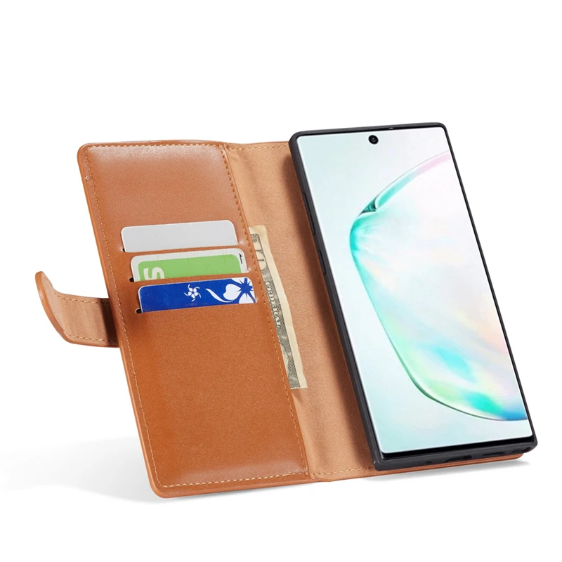 Роскошный кожаный чехол-кошелек на молнии для samsung Galaxy S5 S6 S7 Edge S8 S9 S10 Plus S10e Note 8 9 10 Магнитный чехол с несколькими отделениями для карт