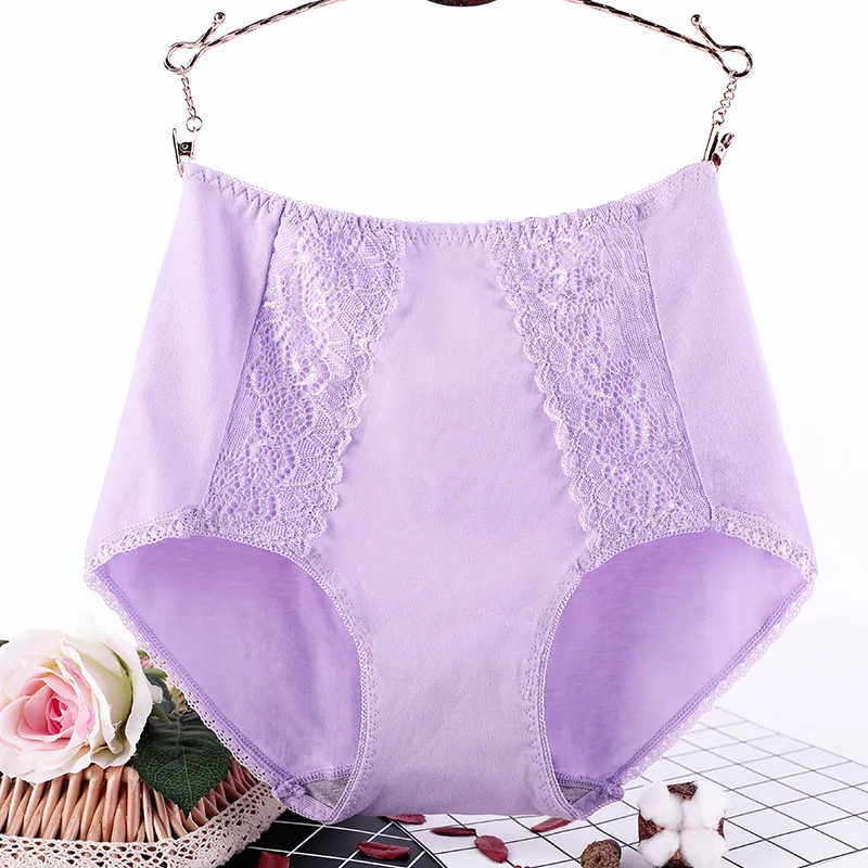 Большие размеры, XL-6XL, женское хлопковое нижнее белье, бесшовные трусы, сексуальные женские трусики, сплошное кружевное бесшовное нижнее белье размера плюс 3353