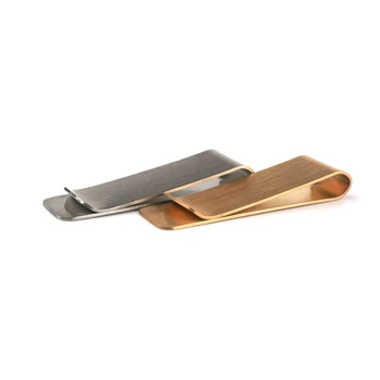 

1pc metal pen clip retro traveler notebook handmade bill holder brass stainless steel wallet clip handbook accessories