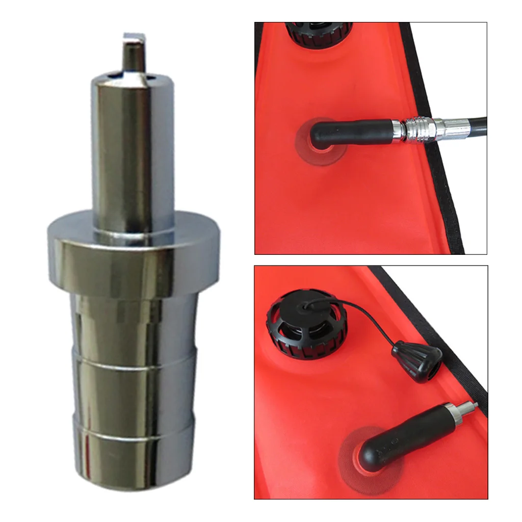 Diving Surface Marker Buoy SMB Inflator Nozzle Hose Connector