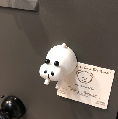 3D стерео милые маленькие животные моделирование деревянные магниты на холодильник наклейки для записей панда лягушка кошка свинья фото паста - Цвет: panda
