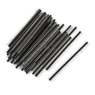 

50Pcs 40 Position 2mm Pitch Single Row Straight Pin Header Strip