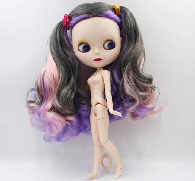 Blyth doll, nude Blyth doll, mixed color long hair