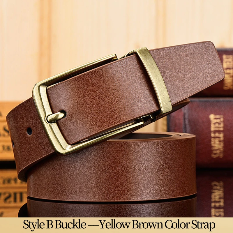 レザーベルト 金色バックル EUR80 （どば） メンズクラシックレザー