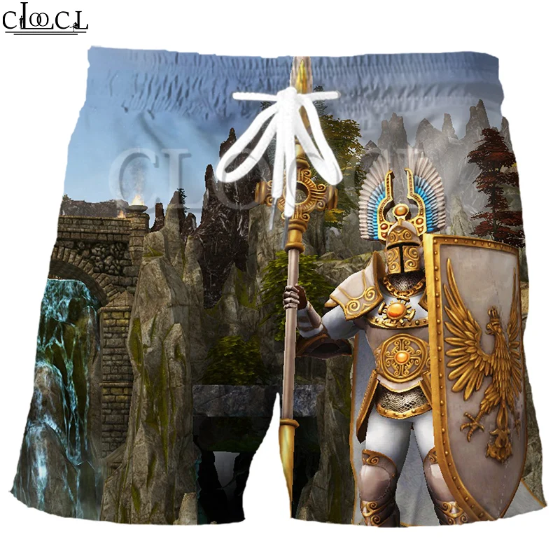 CLOOCL  Classic Game Heroes of Might & Magic Men Shorts 3D Print Elastic Fashion Wild Harajuku Beach Pants