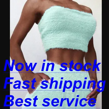 

Autumn Women 2 Piece Outfits Sleeveless Crop Top Pants Set Casual Jumpsuit Rompers Club Solid Fashion Clothes Sets