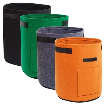 

CSS 4 Pieces Potato Grow Bags, 7 Gallon Garden Vegetables Planter Bags with Flap and Handles Non-Woven Grow Bags for Potato/Onio