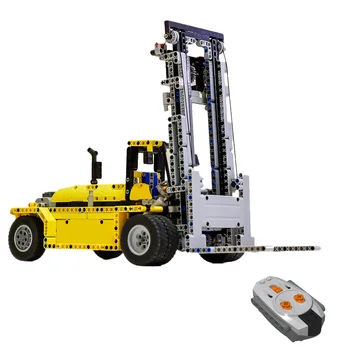 

1299Pcs Dynamic Version MOC RC Heavy Duty Forklift Bricks Small Particle DIY Building Blocks Stem Toy Kit Assembly Toys Gift