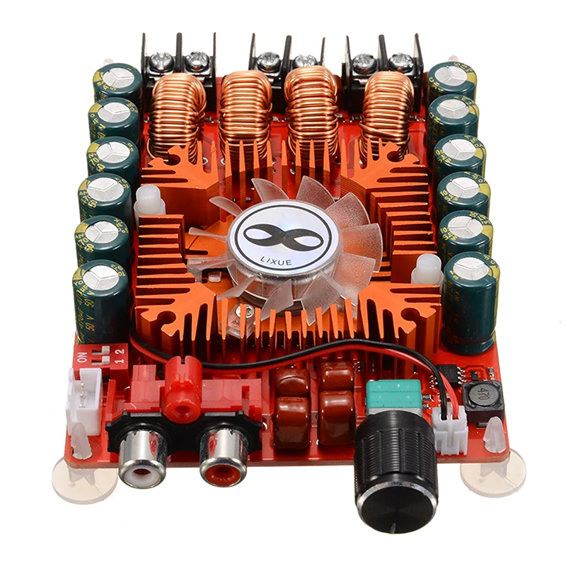Onsale 2 канальные цифровые аудио AMP платы DC 15 36 в высокой мощности TDA7498E 160 Вт динамик