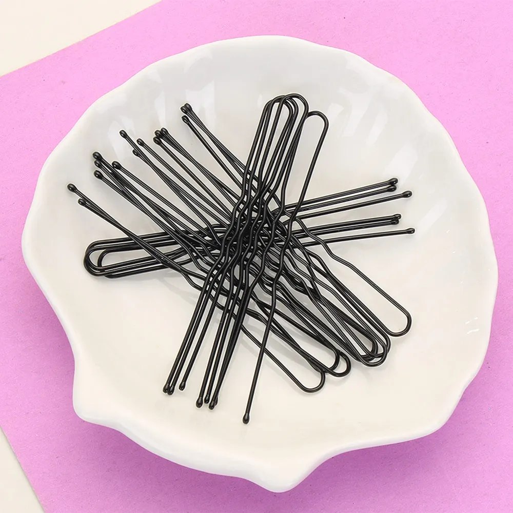 Hair Clips Hair Accessories 20Pcs /Bag 5/6/7cm U Shaped Alloy Hairpins Waved Hair Clips Simple Metal Bobby Pins Barrettes Bridal Hairstyle Tools