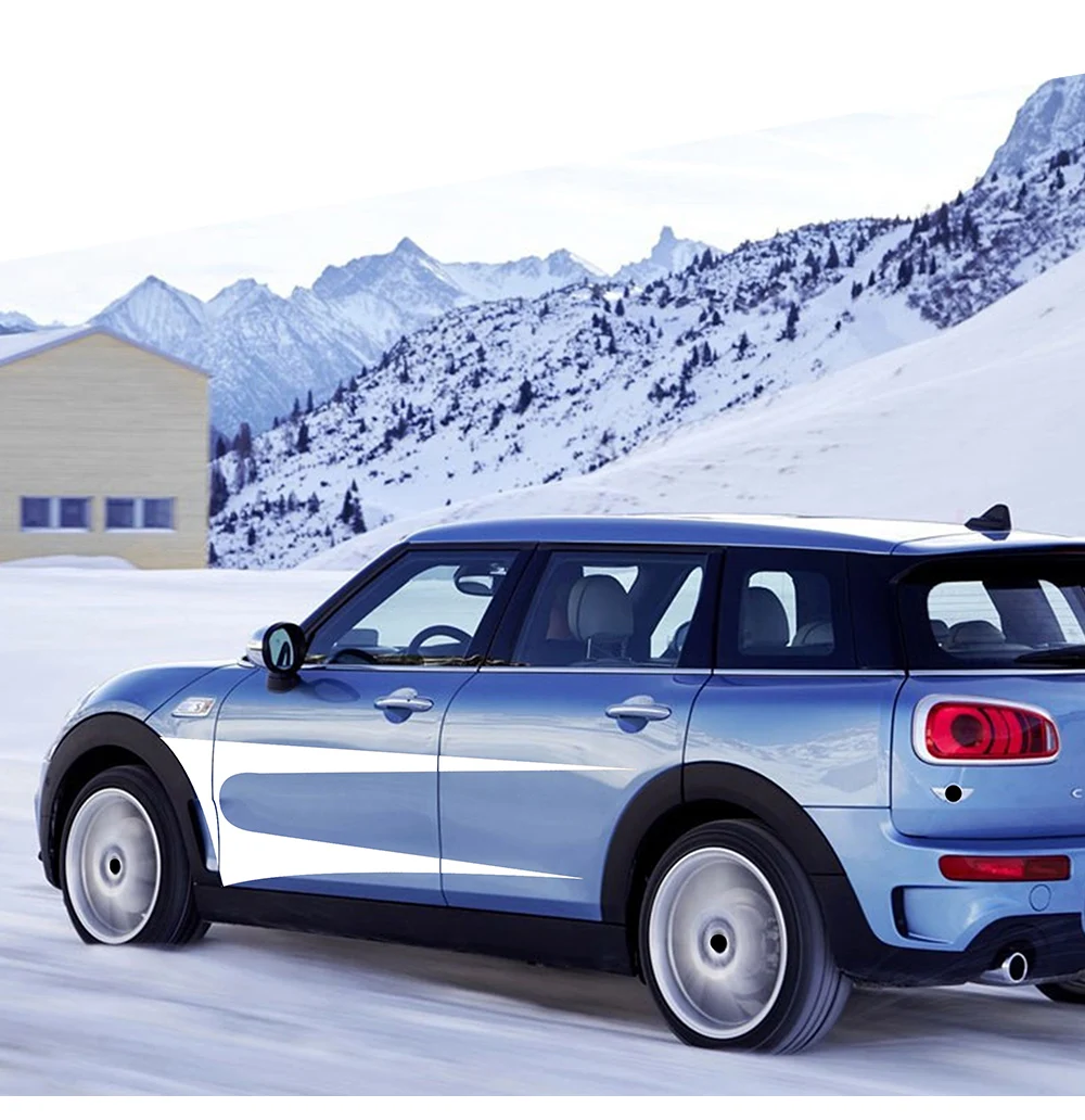 2X креативная виниловая наклейка на дверь автомобиля в полоску для MINI Cooper S Clubman F54 One JCW аксессуары