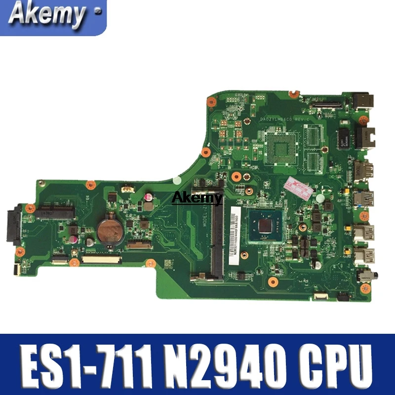 

For ACER ASPIRE ES1-711 Laptop motherboard NBMS211001 DDR3 Mainboard test good