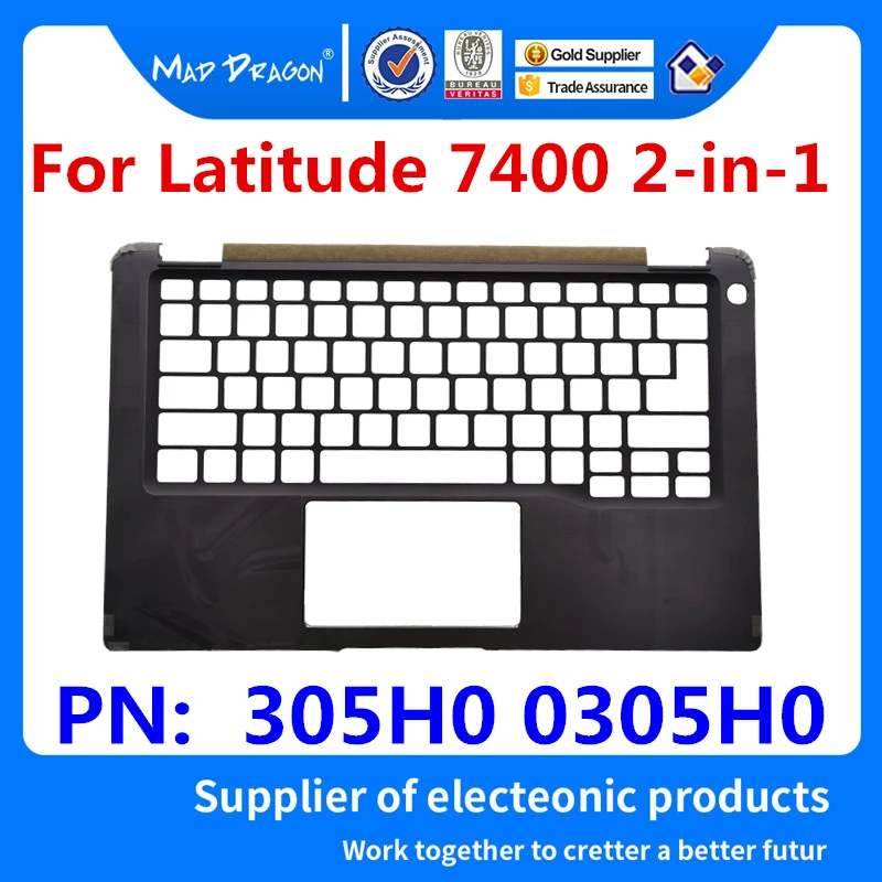 Ноутбук Упор для рук верхнюю крышку верхний чехол черного C shell для Dell Latitude 7400 2-в-1 EDB41 305H0 0305H0 AM2CD000212