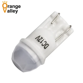 

10PCS New Car styling T10 Ceramics 1 SMD 3030 Chips LED 194 168 501 License Plate Light Lamp Auto wedge Clearance Lamp 12V