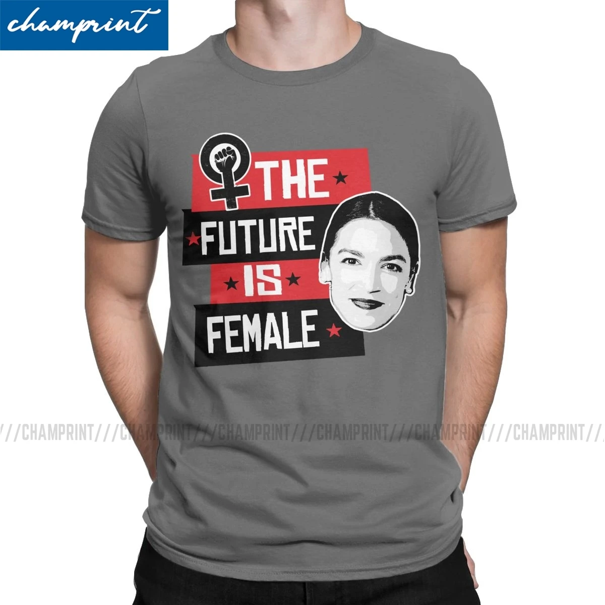 AOC The Future Is женская футболка мужские повседневные футболки круглый воротник
