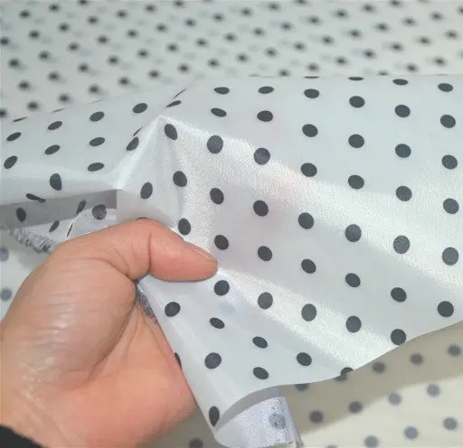 190T полиэстер тафты ПУ с покрытием dot Печать Водонепроницаемая Ткань DIY шитье зонт-тент ширина ткани 150 см