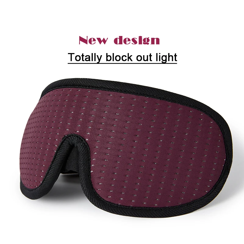 Mascarilla 3D para dormir, máscara suave acolchada para los ojos, cortina para vendar los ojos, ayuda para dormir