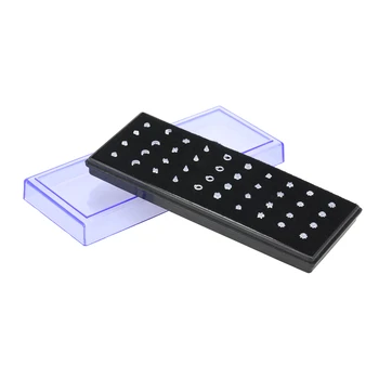 

40pcs Nose Studs Plastic Transparent Nose Piercing Jewelry Women Girl Nose Ring Set Body Jewelry Hypoallergenic Earring