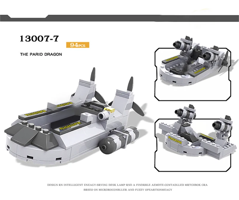 747 PCS Military Warship Aircraft Army Figures Building Blocks Construction Bricks Compatible LegoINGlys Children Toys (19)