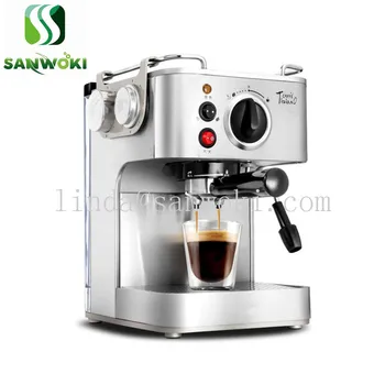 

Coffee Maker Machine Stainless Steel Coffee Machine 19 Bars Semi-automatic Commercial Italian Coffee Maker with Milk Frother