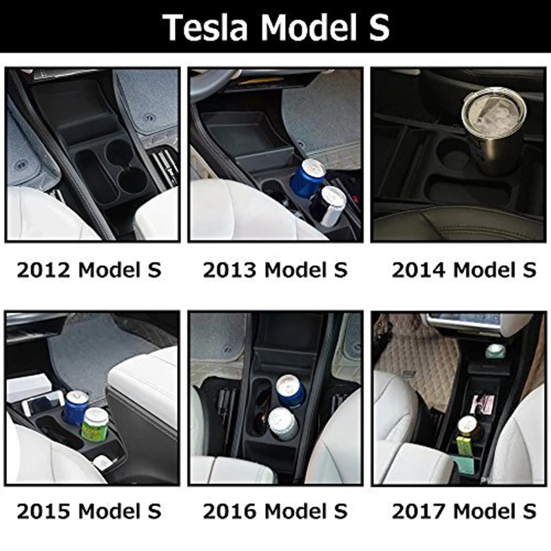 Автомобильный контейнер для хранения, держатель для чашки Tesla, модель S, центральный контейнер/держатель для чашки, консоль Tesla, контейнер для хранения, коробка для хранения 2