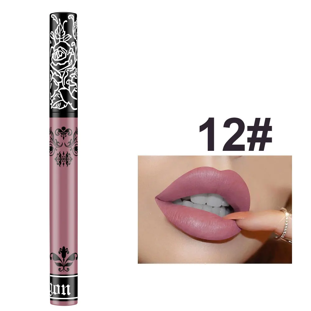 

24 Color Liquid Lipstick Matte Makeup Waterproof Red Lip Long Lasting Gloss Mate Black Lip Stick Matte Liquid Lipstick