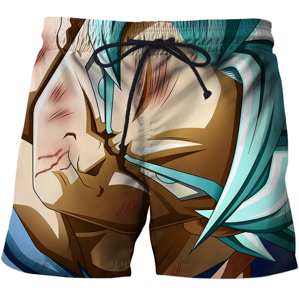 Fashion Anime 3D Print Shorts Men dragon ball pants Goku Casual Loose Board Shorts Summer Beach Breathable Beach shorts s-6xl - Цвет: ATK1257