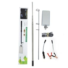 Портативный светодиодный уличный свет прожекторы 12 В на открытом воздухе освещение для походных палаток 4,5 М телескопический столб Рабочий фонарь перезаряжаемый