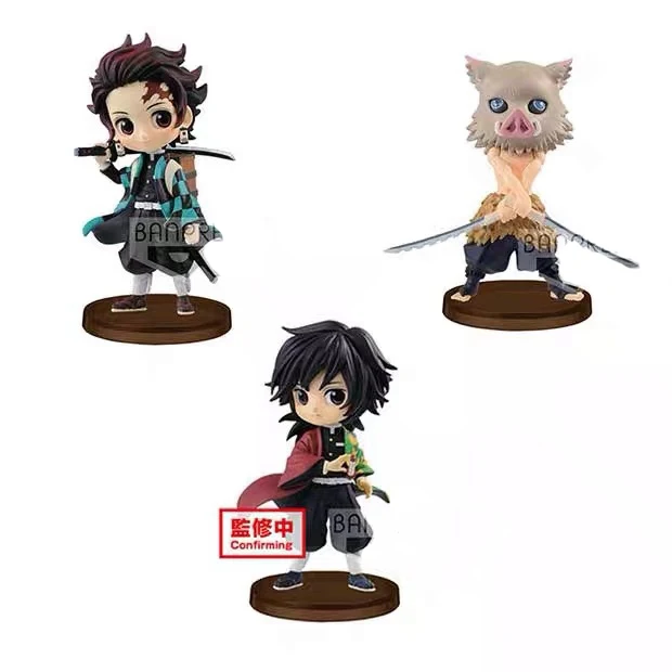 Один комплект Banpresto Kimetsu No Yaiba Tomioka Giyuu Hashibira Inosuke Kama Figure Q posket petit 2 ПВХ фигурка модель фигурки