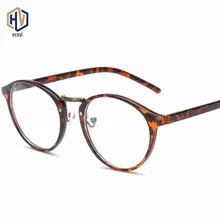 Модные круглые мужские с принтом очки оправа Женские Ретро леопардовые очки по рецепту очки Плоские зеркальные
