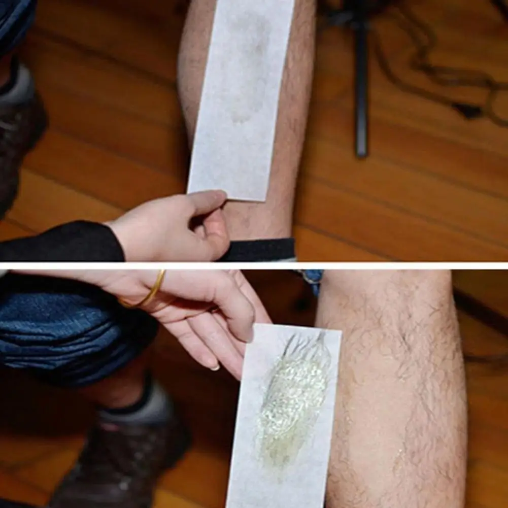 100pcs Disposable Non Woven Wax Depilatory Paper Leg Body Cloth